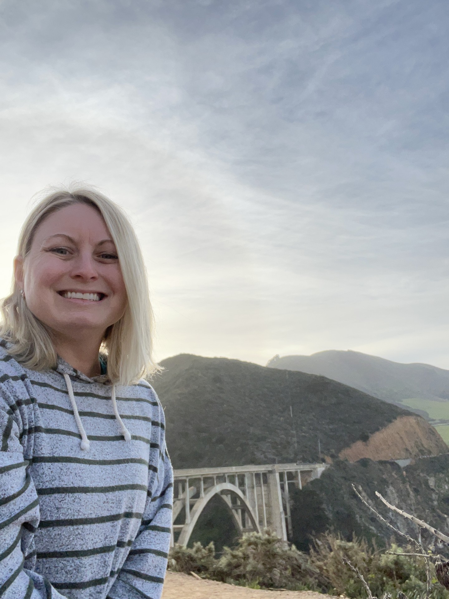 Jade Ford traveling along the California coast
